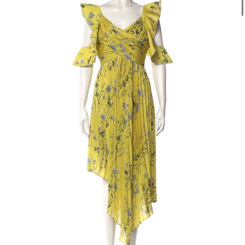 Self-Portrait Floral Asymmetrical Dress